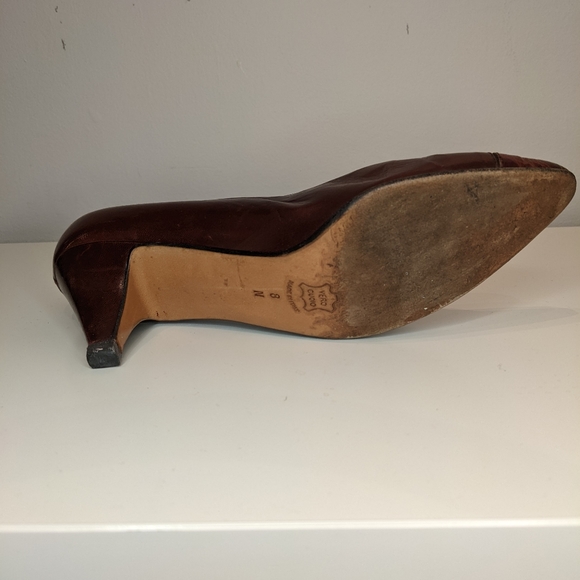 Vintage Bally's red leather pumps - Picture 8 of 11